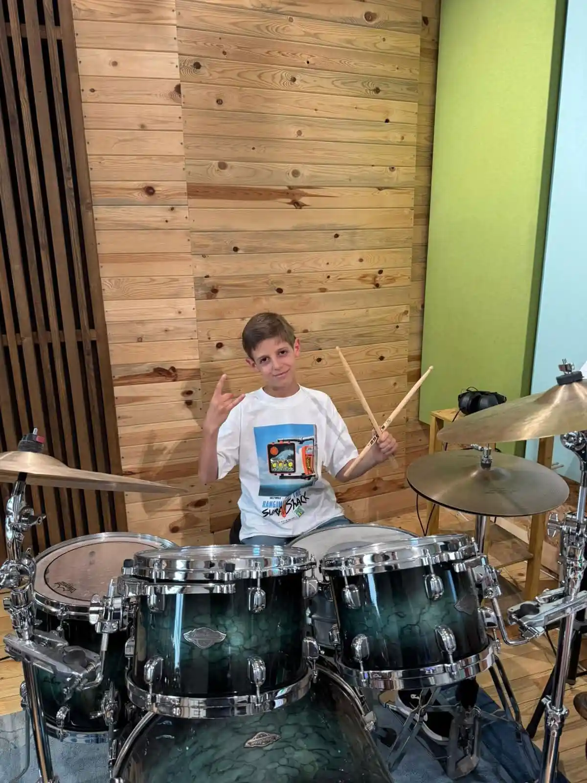 Drum lesson in progress — photo 2